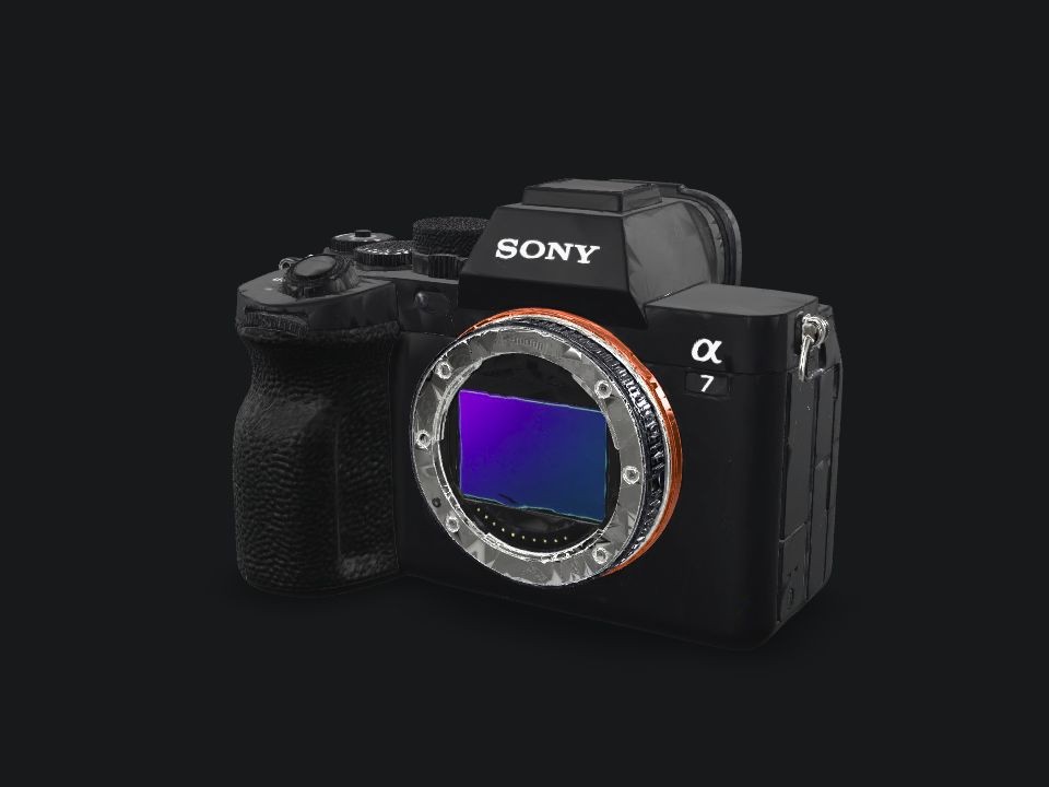 Sony A7 IV, vista del modello fornito da Andrea