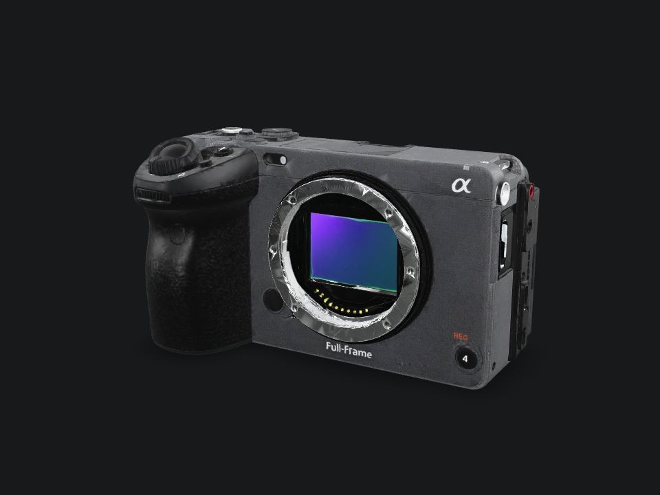 Sony FX3, vista del modello fornito da Andrea